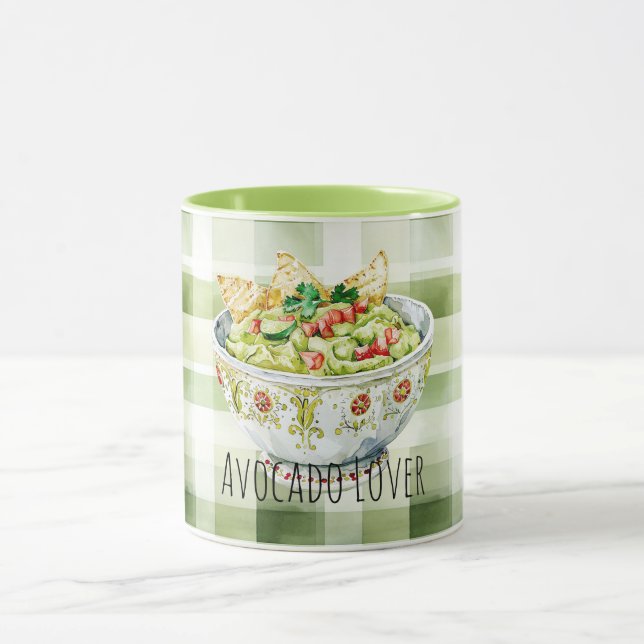 Green Avocados Guacamole  Mug (Center)