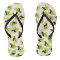 Green Avocados Watercolor Pattern