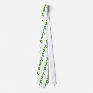 Green Awareness Ribbon Tie