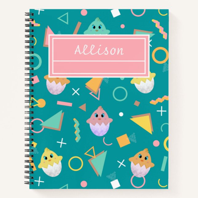 Green Baby Chick Notebook (Front)