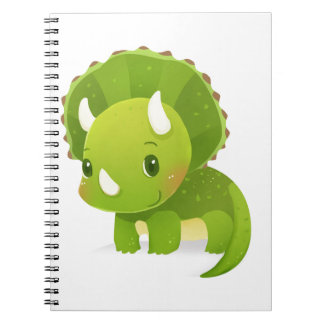green baby cute dinosaur cartoon notebook