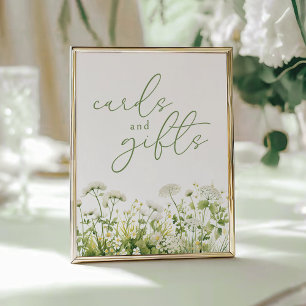 Green Baby In Bloom Wildflower Cards and Gifts Poster