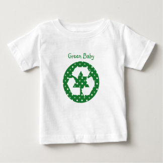 Green Baby Polka Dot Recycle Tees