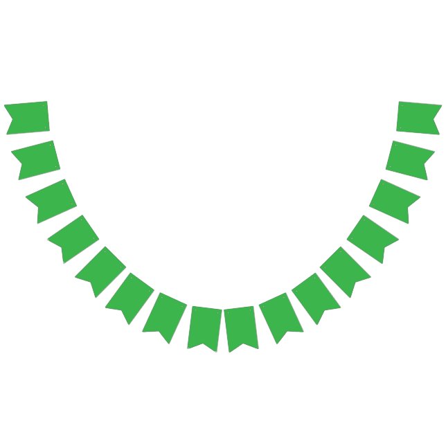 Green Background and White Border for a Modern Aes Bunting (All)
