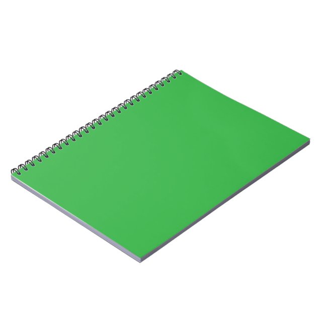 Green Background and White Border for a Modern Aes Notebook (Left Side)
