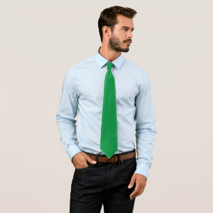 Green Background with White Border for Modern Aest Tie