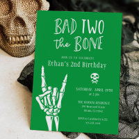 Green Bad Two The Bone 2nd Birthday Party