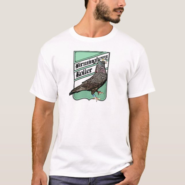 Green Badge for Birmingham Roller Fanatics T-Shirt (Front)