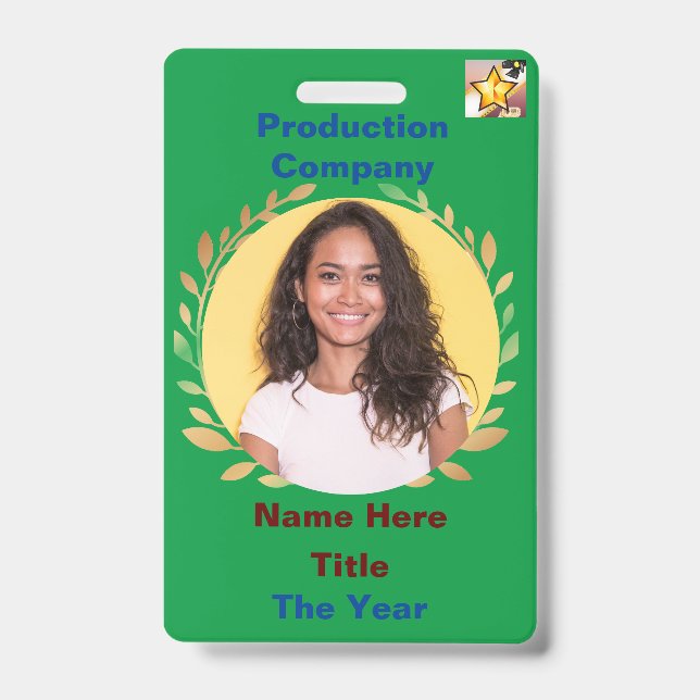 Green Badge ID Badge (Front)