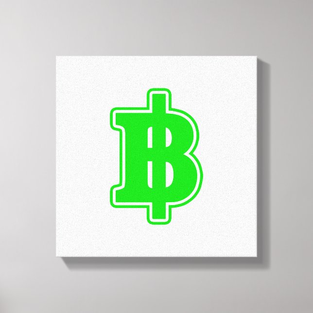 GREEN BAHT SIGN ฿ Thai Money Currency ฿ (Front)