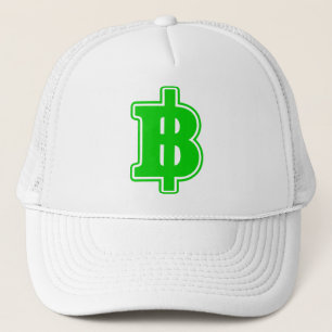GREEN BAHT SIGN ฿ Thai Money Currency ฿ Trucker Hat