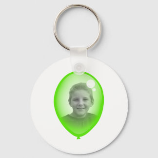 Green Balloon Template Key Ring