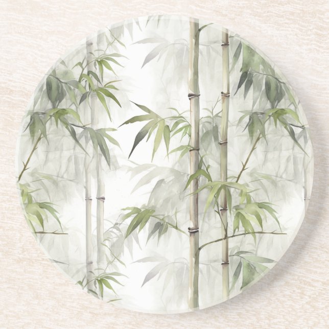 Green Bamboo Coaster (Front)