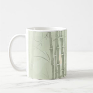 Green bamboo coffee mug
