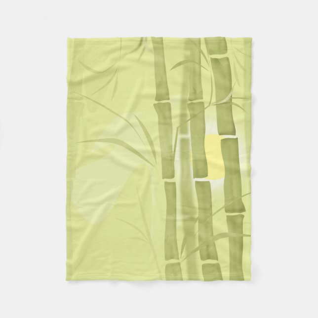 Green bamboo fleece blanket (Front)