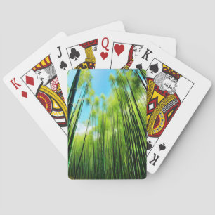 Green bamboo groves playing cards
