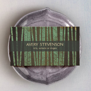 Green Bamboo Holistic Therapist Healer Business Card