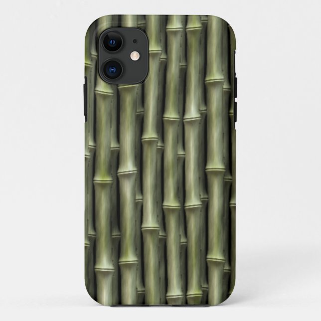 Green Bamboo Nature Pattern Case-Mate iPhone Case (Back)