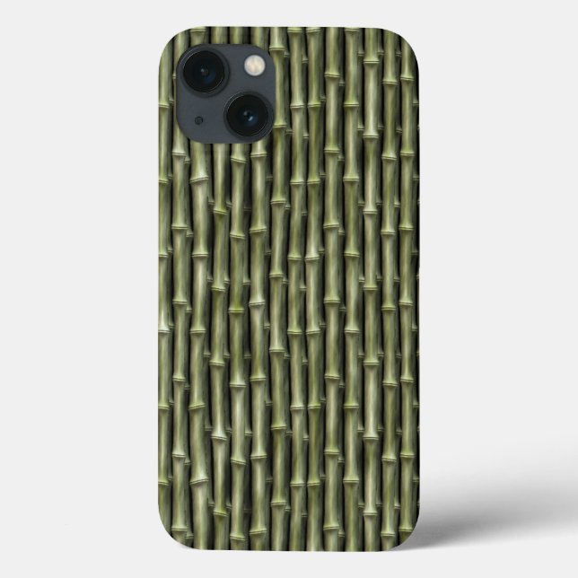 Green Bamboo Nature Pattern Case-Mate iPhone Case (Back)