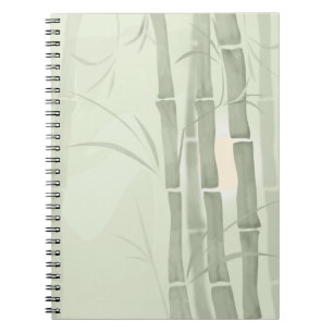 Green bamboo notebook