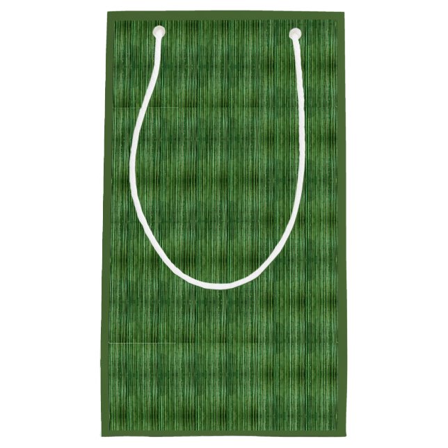 Green Bamboo Reed Pattern Gift Bag (Front)