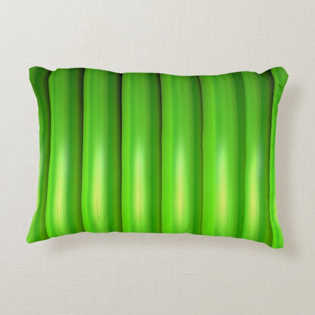 Green bamboo set decorative cushion (Back)