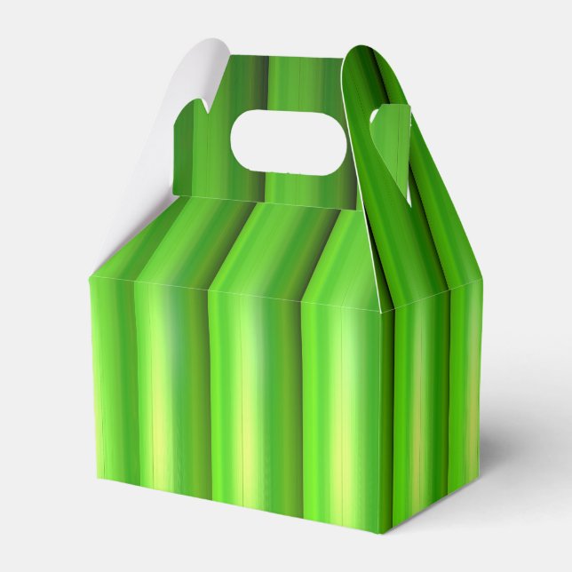 Green bamboo set favour box (Front Side)