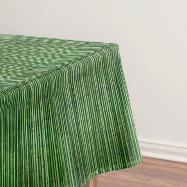  Green Bamboo Tablecloth (In Situ)