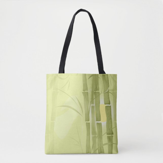 Green bamboo tote bag (Front)