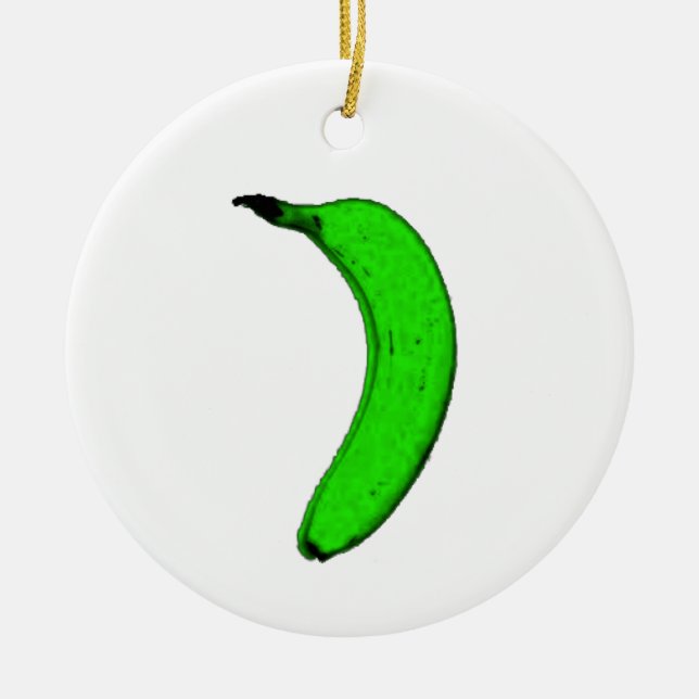 green banana ceramic tree decoration (Front)
