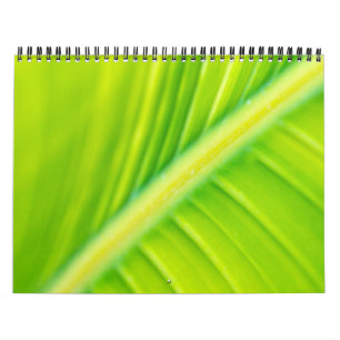 green banana leaf calendar
