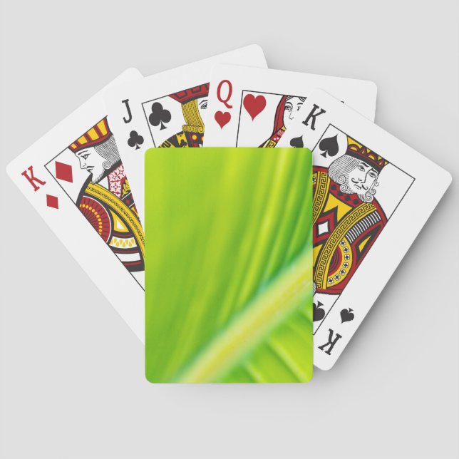 green banana leaf playing cards (Back)