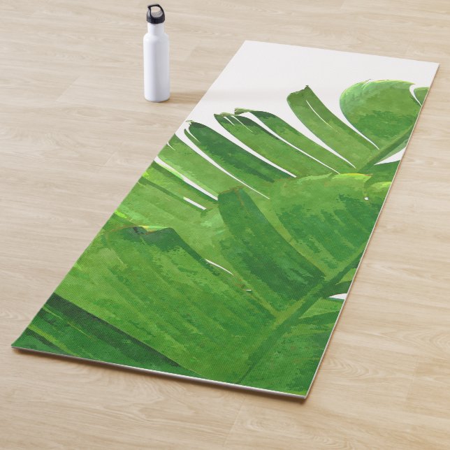 Green Banana Leaves Yoga Mat (In Situ)