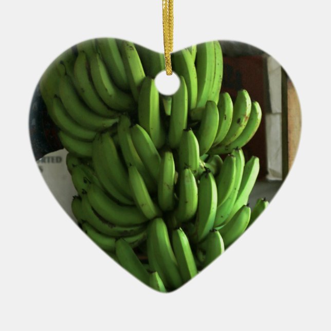 Green Bananas Ceramic Tree Decoration (Front)