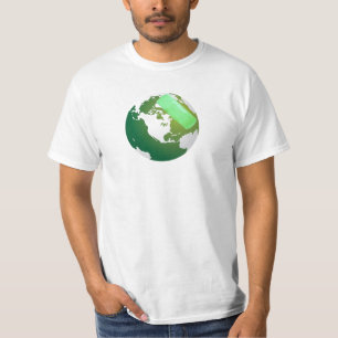 Green Bandaided Earth T-Shirt