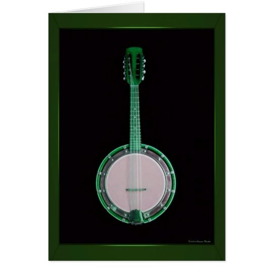 Green Banjo Card
