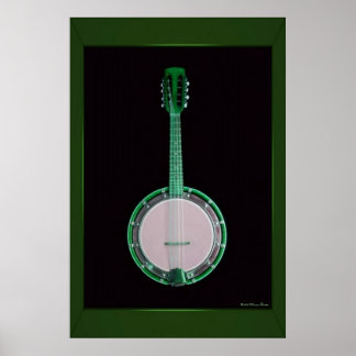 Green Banjo Print