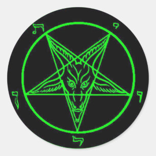Green Baphomet Stickers