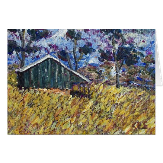 Green Barn Card