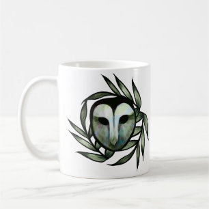 Green Barn Owl Coffee Mug