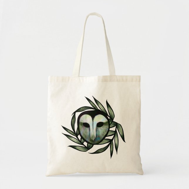 Green Barn Owl                                     Tote Bag (Front)