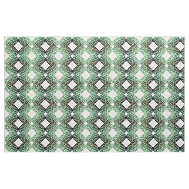 green barrel cactus diamond pattern fabric (Yard)