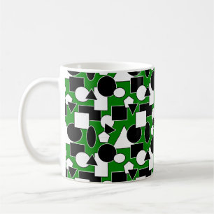 Green Bauhaus Collage  Coffee Mug
