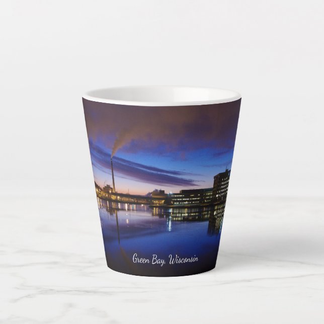 Green Bay Wisconsin latte mug (Front)