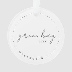 Green Bay, Wisconsin WI Travel United States Ornament