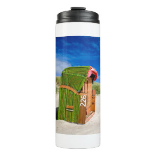 Green Beach chair at the North Sea Thermal Tumbler