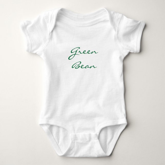 Green Bean Baby Bodysuit (Front)