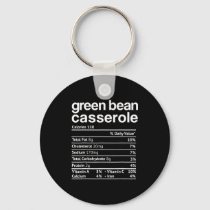 Green Bean Cerole Nutrition Facts Funny Thanksg  Key Ring