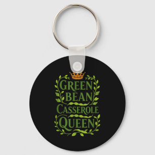 Green Bean Cerole Queen Funny Holiday Cooking Chri Key Ring