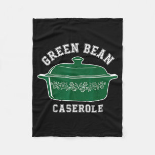 Green Bean Cerole Thanksgiving Humor Meme Men Wome Fleece Blanket